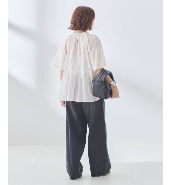 journal standard L'essage「レースフレンチスリーブブラウス」|シャツ・ブラウス|