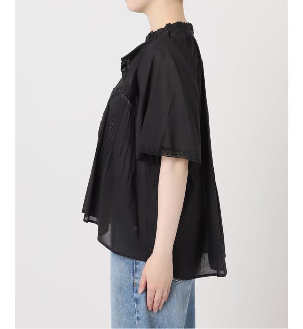 journal standard L'essage「レースフレンチスリーブブラウス」|シャツ・ブラウス|