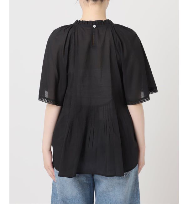 journal standard L'essage「レースフレンチスリーブブラウス」|シャツ・ブラウス|