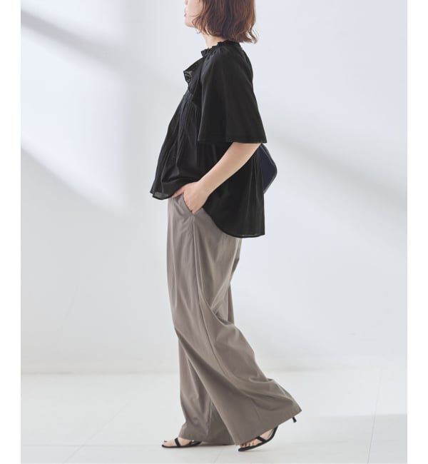 journal standard L'essage「レースフレンチスリーブブラウス」|シャツ・ブラウス|