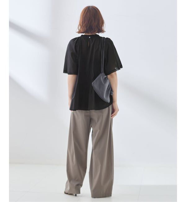 journal standard L'essage「レースフレンチスリーブブラウス」|シャツ・ブラウス|