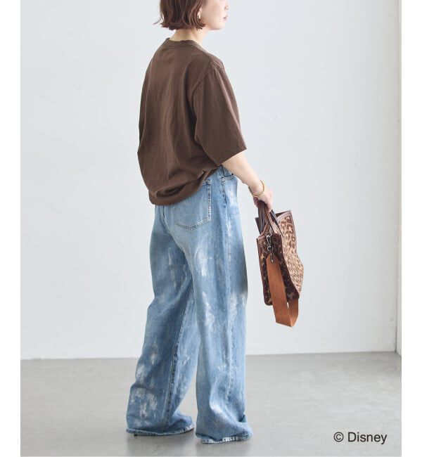journal standard L'essage「JANE SMITH/ジェーンスミス / MICKEY&MINNIE FACE S/S Tシャツ」|Tシャツ・カットソー|