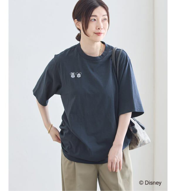 journal standard L'essage「JANE SMITH/ジェーンスミス / MICKEY&MINNIE FACE S/S Tシャツ」|Tシャツ・カットソー|