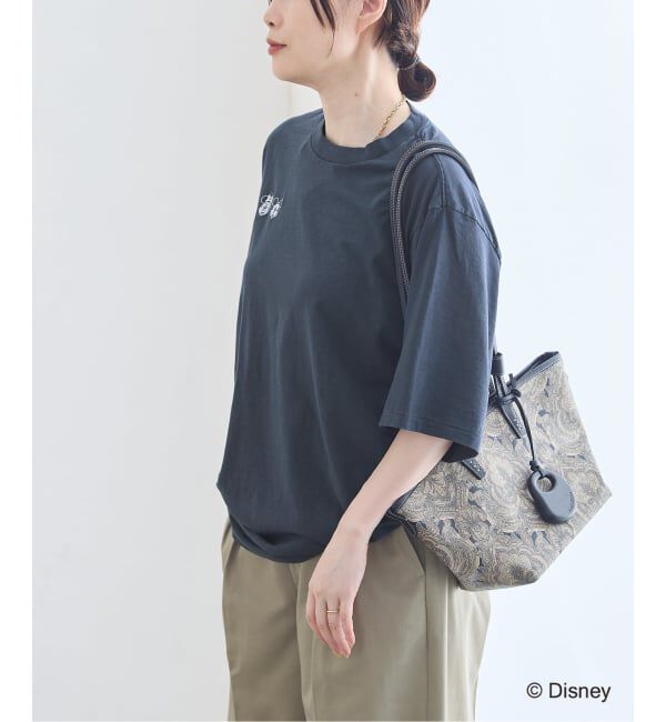 journal standard L'essage「JANE SMITH/ジェーンスミス / MICKEY&MINNIE FACE S/S Tシャツ」|Tシャツ・カットソー|