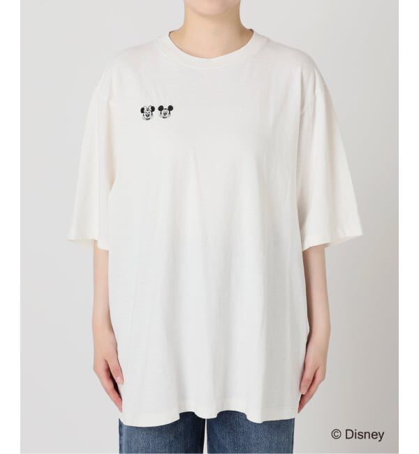 journal standard L'essage「JANE SMITH/ジェーンスミス / MICKEY&MINNIE FACE S/S Tシャツ」|Tシャツ・カットソー|