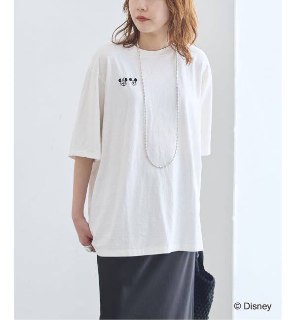 journal standard L'essage「JANE SMITH/ジェーンスミス / MICKEY&MINNIE FACE S/S Tシャツ」|Tシャツ・カットソー|