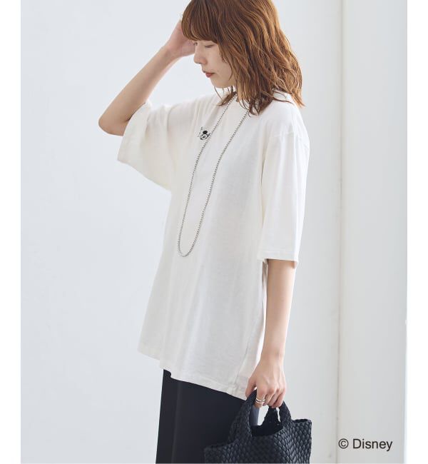 journal standard L'essage「JANE SMITH/ジェーンスミス / MICKEY&MINNIE FACE S/S Tシャツ」|Tシャツ・カットソー|