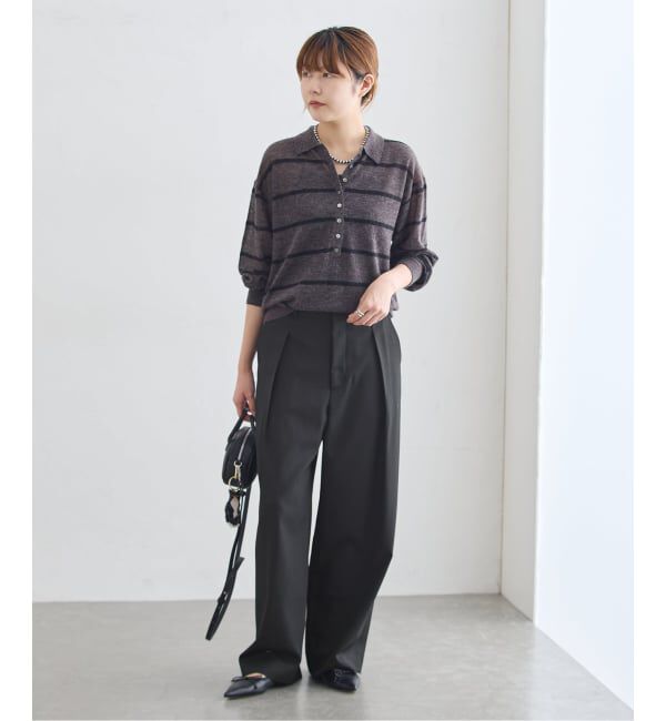 journal standard L'essage「《予約》Doeskin ワイドパンツ」|スラックス|