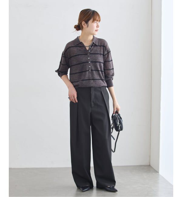 journal standard L'essage「《予約》Doeskin ワイドパンツ」|スラックス|