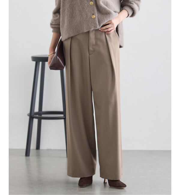 journal standard L'essage「《予約》Doeskin ワイドパンツ」|スラックス|