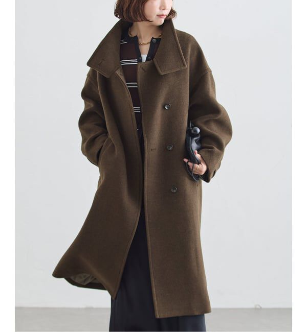 journal standard L'essage「《予約》MANTECO スタンドコート」|その他|カーキ