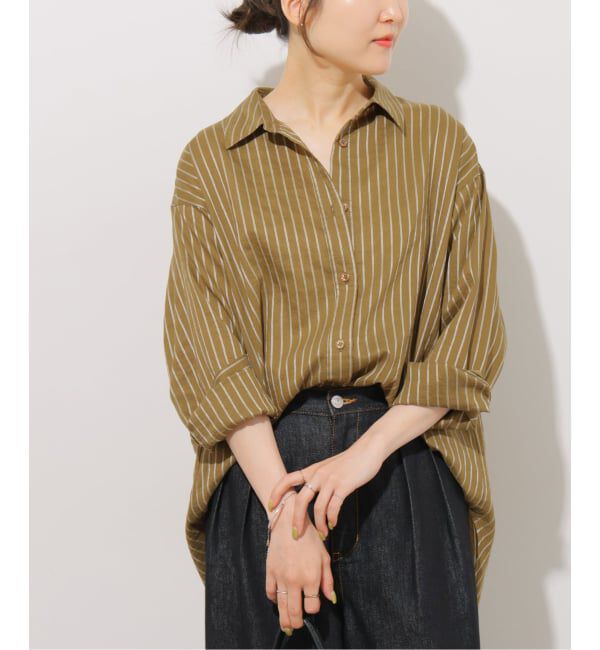 JOURNAL STANDARD relume「《予約》ニュアンスカラーストライプシャツ」|シャツ・ブラウス|