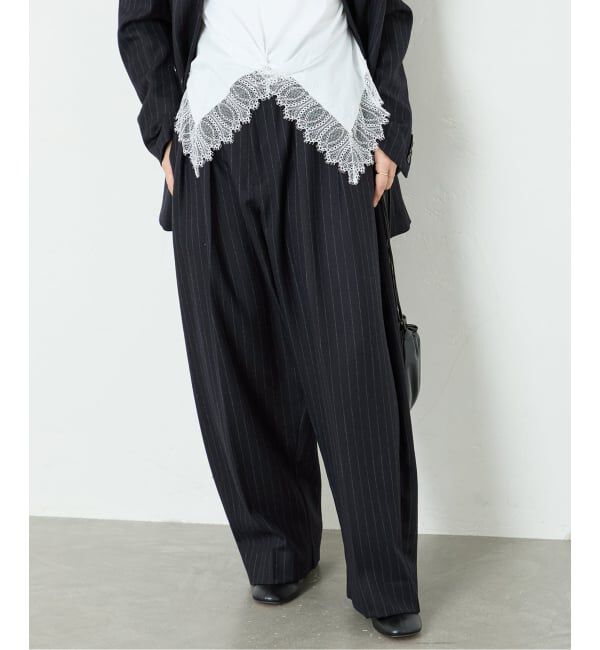 journal standard L'essage「《予約》Wサキソニー2タックワイドパンツ」|スラックス|