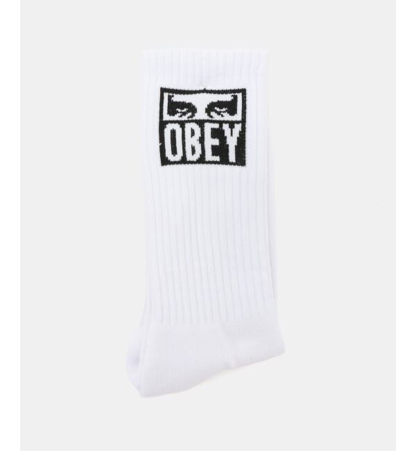 Oriens JOURNAL STANDARD「【OBEY / オベイ】 EYES ICON SOCKS」|ソックス|ホワイト