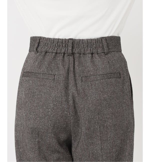 Spick and Span「《セットアップ可》ネップツイードタックイージーパンツ」|スラックス|