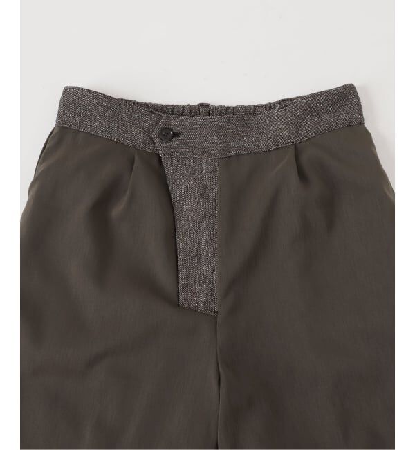 Spick and Span「《セットアップ可》ネップツイードタックイージーパンツ」|スラックス|
