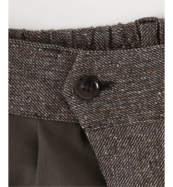 Spick and Span「《セットアップ可》ネップツイードタックイージーパンツ」|スラックス|