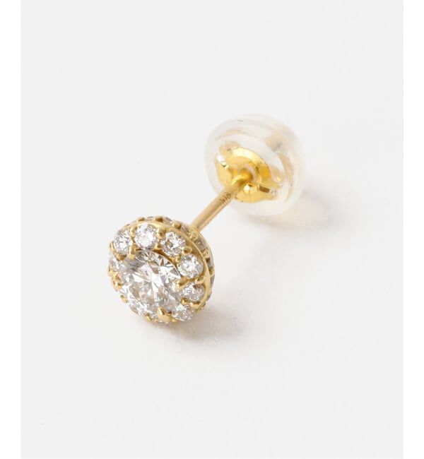 Lilas by Spick&Span「0.6ctサイドダイヤピアス K18（両耳）」|ピアス|