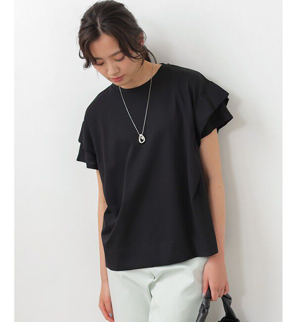 組曲「GIZAコットンドルマンスリーブ Tシャツ」|Tシャツ・カットソー|ブラック系