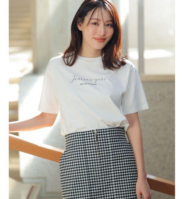 ANY SIS「ビジュープリント Ｔシャツ」|Tシャツ・カットソー|