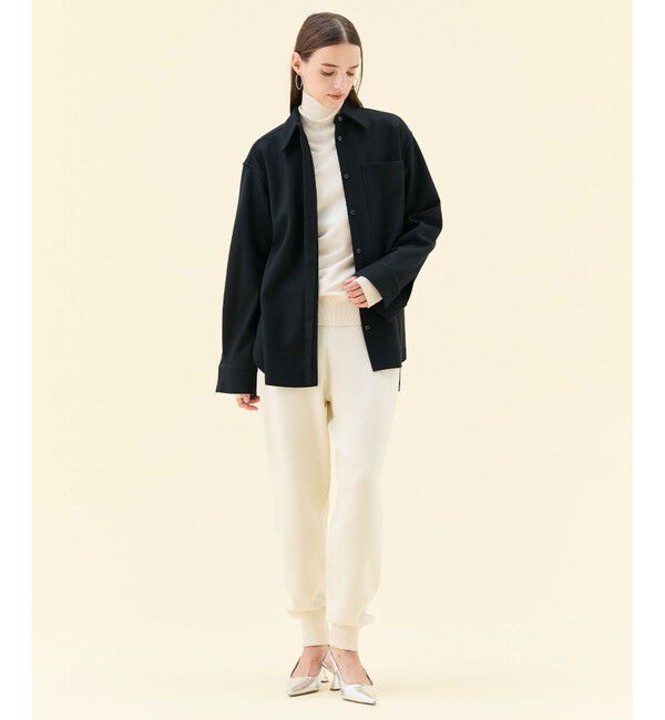 BEIGE,「【Oggi掲載】MONTAIGNE / ウールオーバーサイズシャツ」|シャツ・ブラウス|