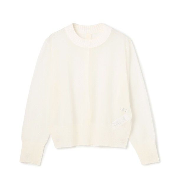 BEIGE,「PYRRHOT / シアーコンビ バックスリットプルオーバー」|ニット・セーター|