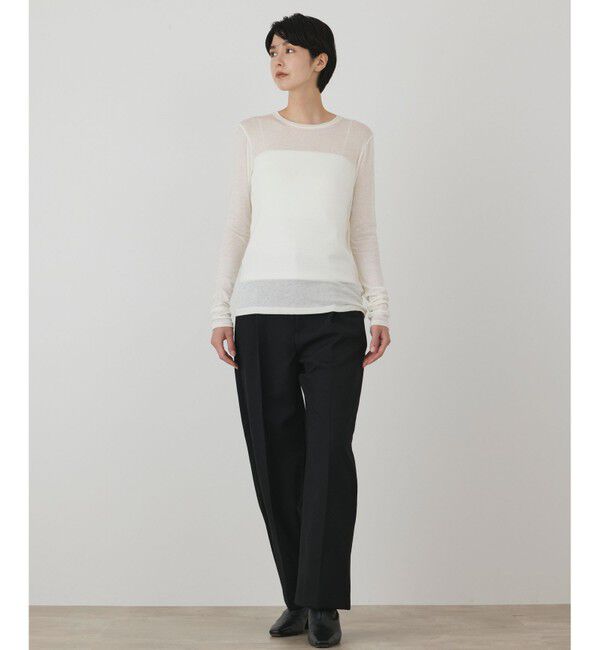 GRACE CONTINENTAL「シルクベアカットトップ」|Tシャツ・カットソー|