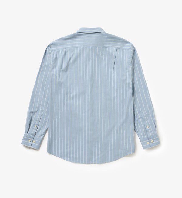 LACOSTE「オーバーサイズ ストライプレギュラーカラー 長袖シャツ」|シャツ・ブラウス|