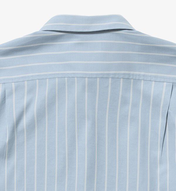 LACOSTE「オーバーサイズ ストライプレギュラーカラー 長袖シャツ」|シャツ・ブラウス|