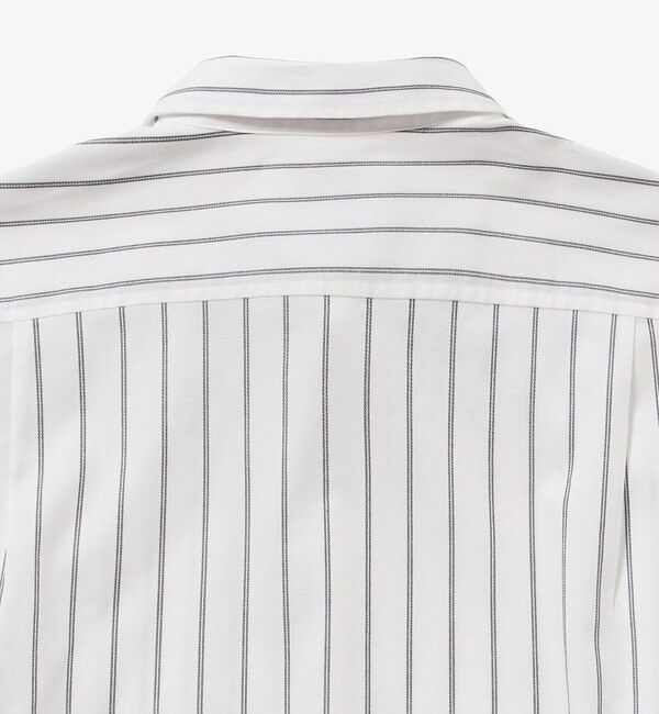 LACOSTE「オーバーサイズ ストライプレギュラーカラー 長袖シャツ」|シャツ・ブラウス|