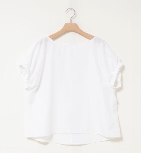 NOLLEY'S「《セットアップ対応》ウォッシャブルエクセルテックタンブラーギャザーフレンチスリーブブラウス」|シャツ・ブラウス|