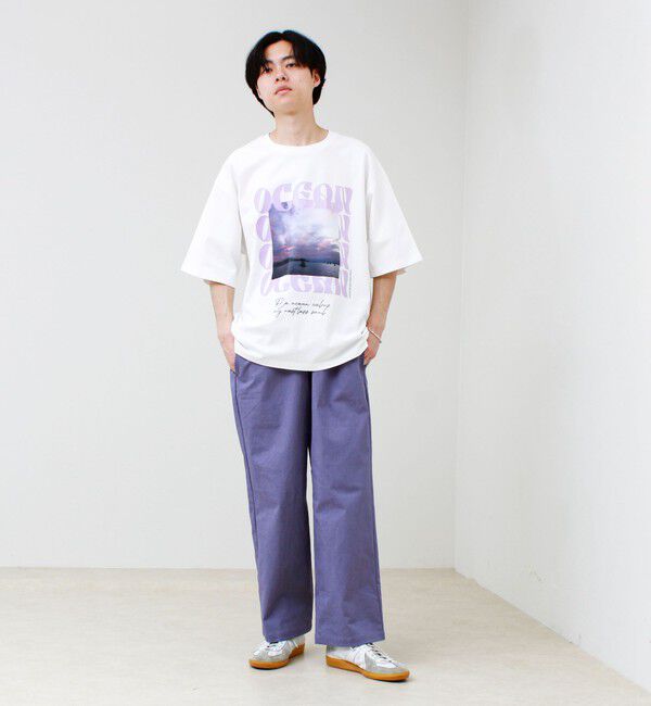 GLOSTER「【1枚でキマる主役TEE】フォト&times;メッセージプリントTEE」|Tシャツ・カットソー|