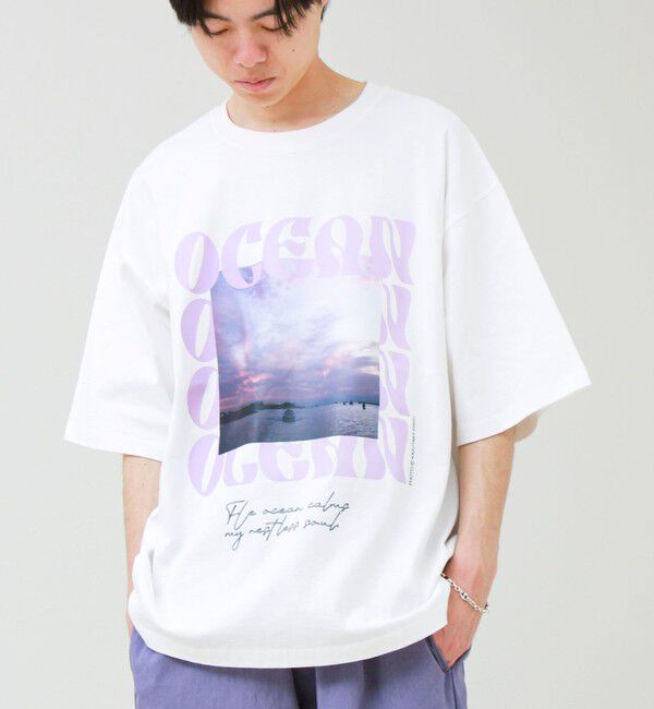 GLOSTER「【1枚でキマる主役TEE】フォト&times;メッセージプリントTEE」|Tシャツ・カットソー|