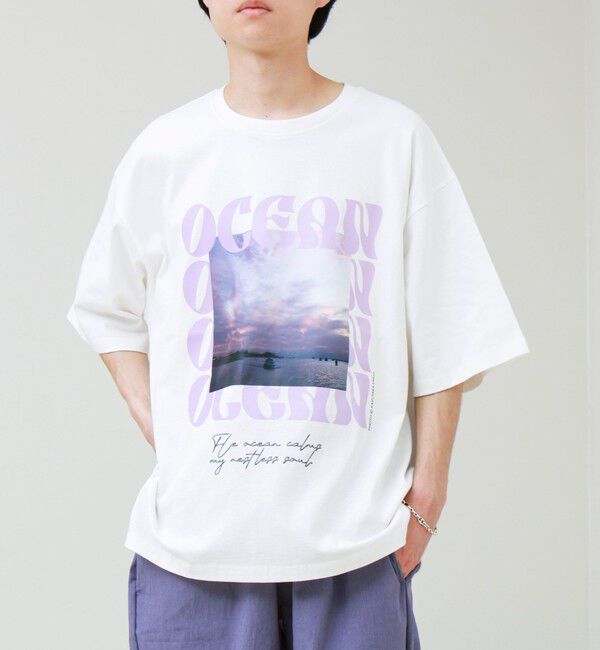 GLOSTER「【1枚でキマる主役TEE】フォト&times;メッセージプリントTEE」|Tシャツ・カットソー|