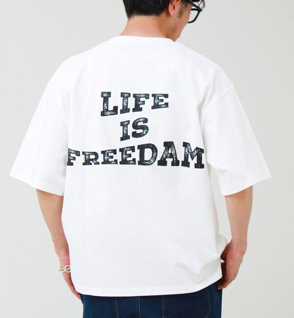 GLOSTER「【1枚でキマる主役TEE】フォト&times;メッセージプリントTEE」|Tシャツ・カットソー|