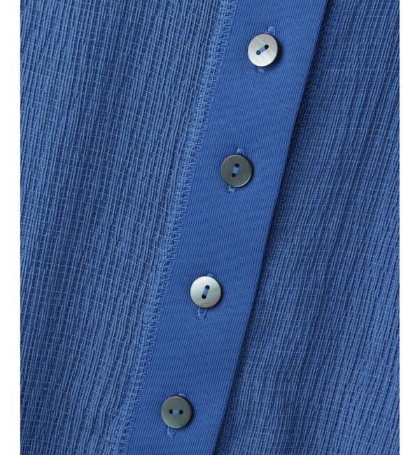 ADAM ET ROPE'「【WEB限定】メニーボタンリップルシアーカーディガン」|カーディガン|
