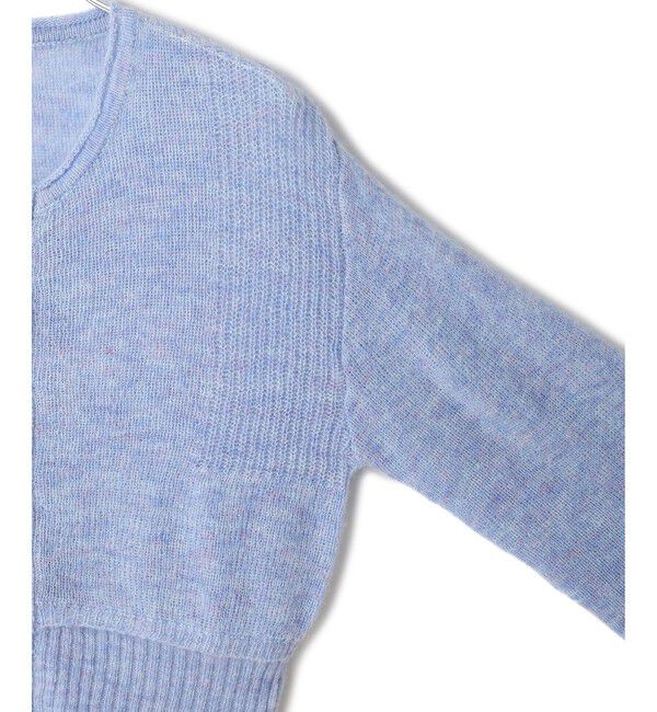 ADAM ET ROPE'「【WEB限定】モヘヤジップカーディガン」|カーディガン|