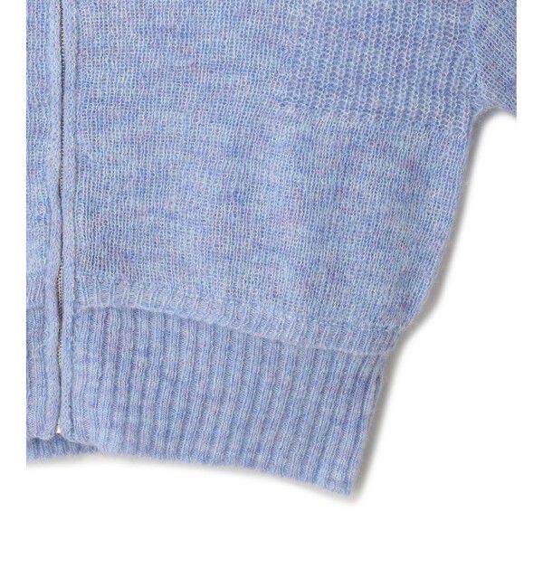 ADAM ET ROPE'「【WEB限定】モヘヤジップカーディガン」|カーディガン|