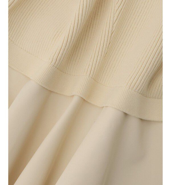 ADAM ET ROPE'「【定番】・【サステナブル】ペプラムコンビニットプルオーバー/オケージョン対応」|Tシャツ・カットソー|