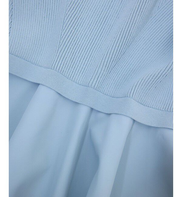 ADAM ET ROPE'「【定番】・【サステナブル】ペプラムコンビニットプルオーバー/オケージョン対応」|Tシャツ・カットソー|