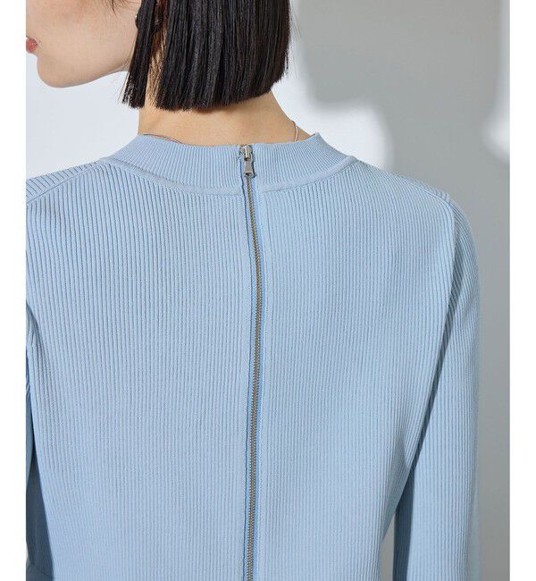 ADAM ET ROPE'「【定番】・【サステナブル】ペプラムコンビニットプルオーバー/オケージョン対応」|Tシャツ・カットソー|