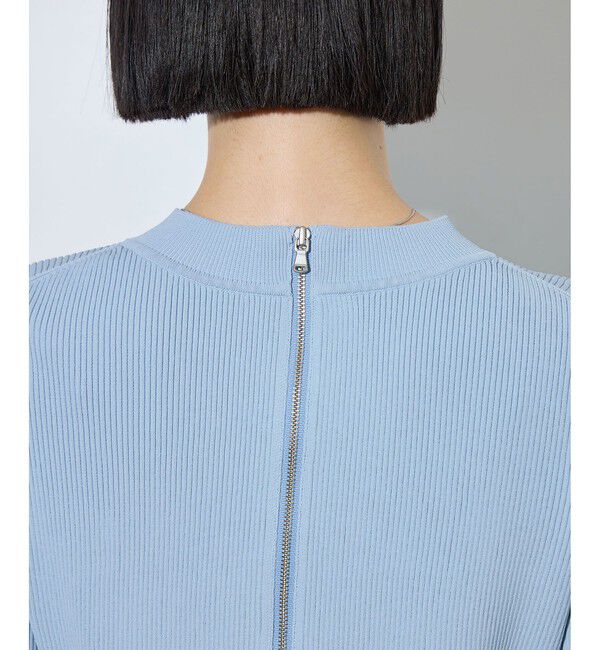 ADAM ET ROPE'「【定番】・【サステナブル】ペプラムコンビニットプルオーバー/オケージョン対応」|Tシャツ・カットソー|