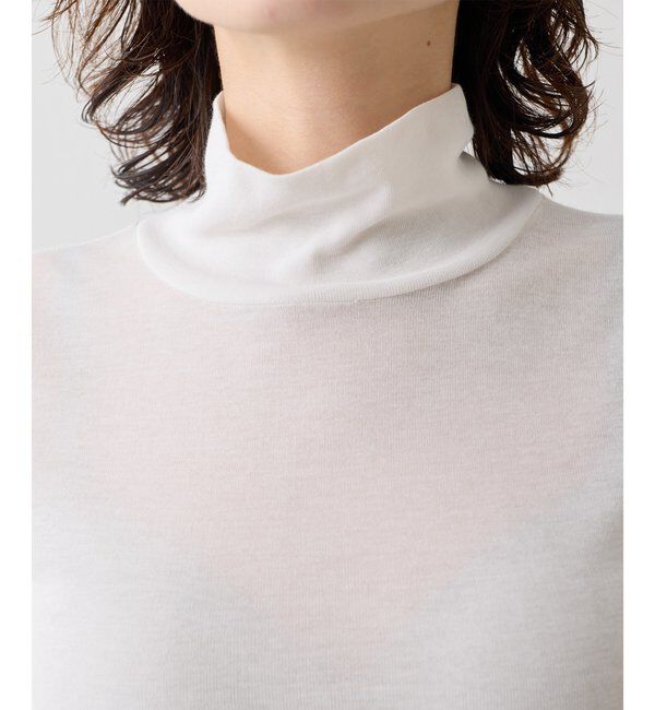  「コットン強撚フライスタートルネックプルオーバー」|Tシャツ・カットソー|