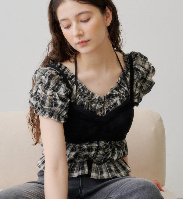 「【お気に入り登録数1万突破！】クシュクシュブラウス」|シャツ・ブラウス|