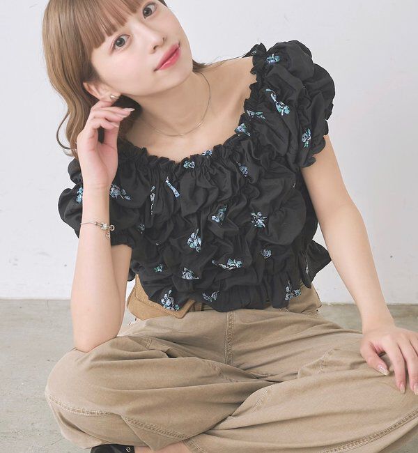  「【お気に入り登録数1万突破！】クシュクシュブラウス」|シャツ・ブラウス|