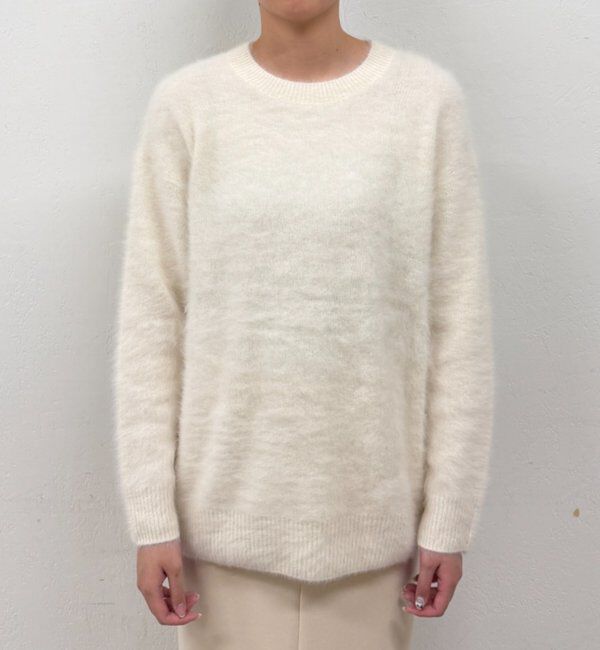  「ファーカシミヤミンクライククルーニット」|ニット・セーター|
