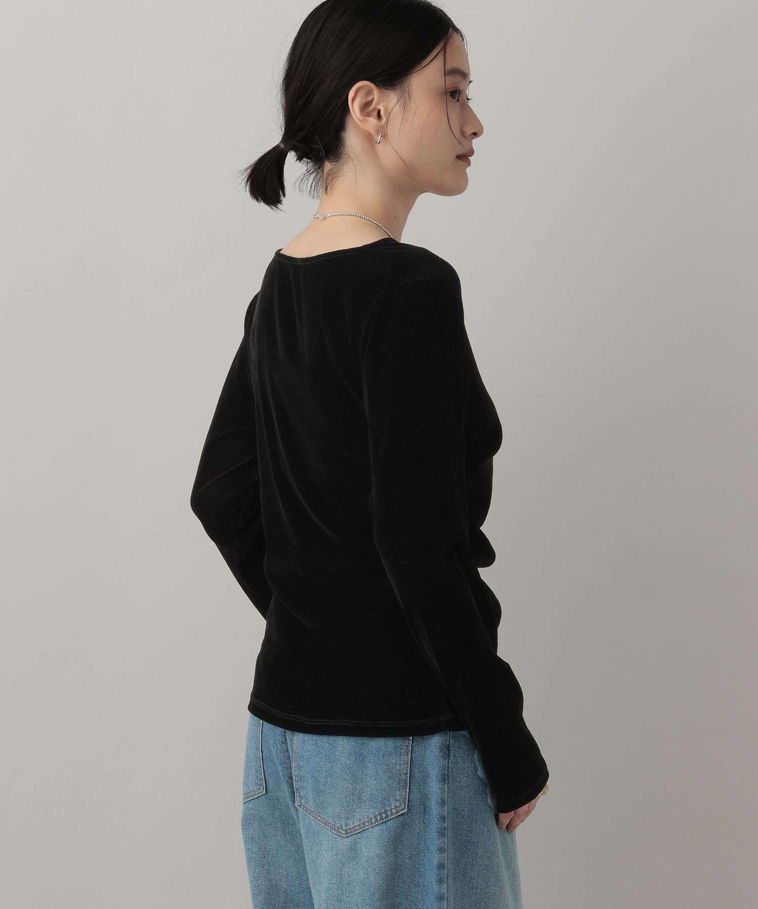 A part by 「 ドレープベロアプルオーバー_長袖」|Tシャツ・カットソー|