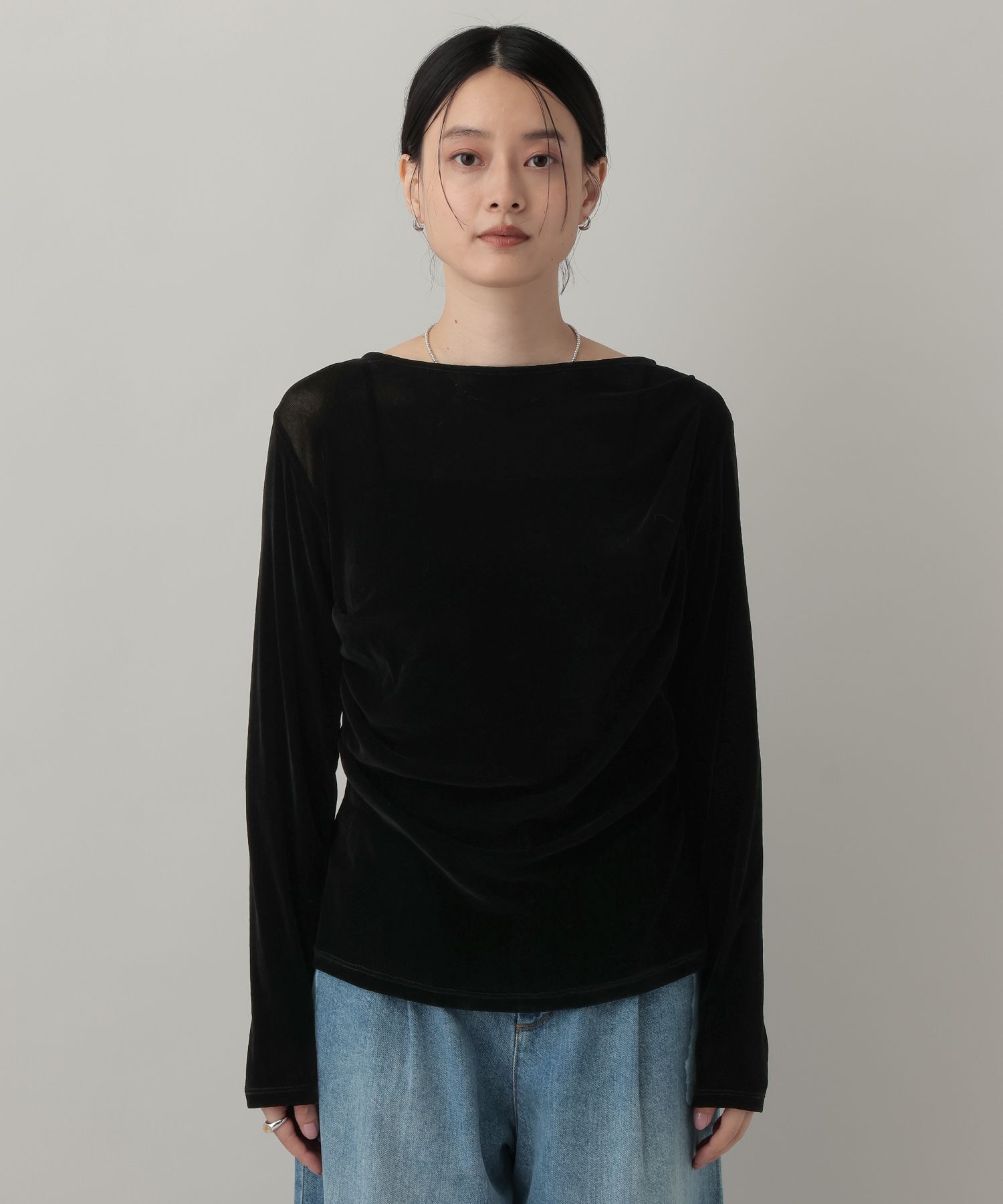 A part by 「 ドレープベロアプルオーバー_長袖」|Tシャツ・カットソー|