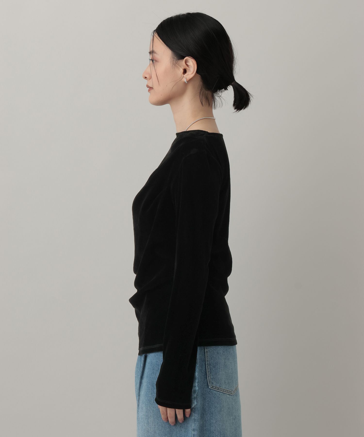 A part by 「 ドレープベロアプルオーバー_長袖」|Tシャツ・カットソー|