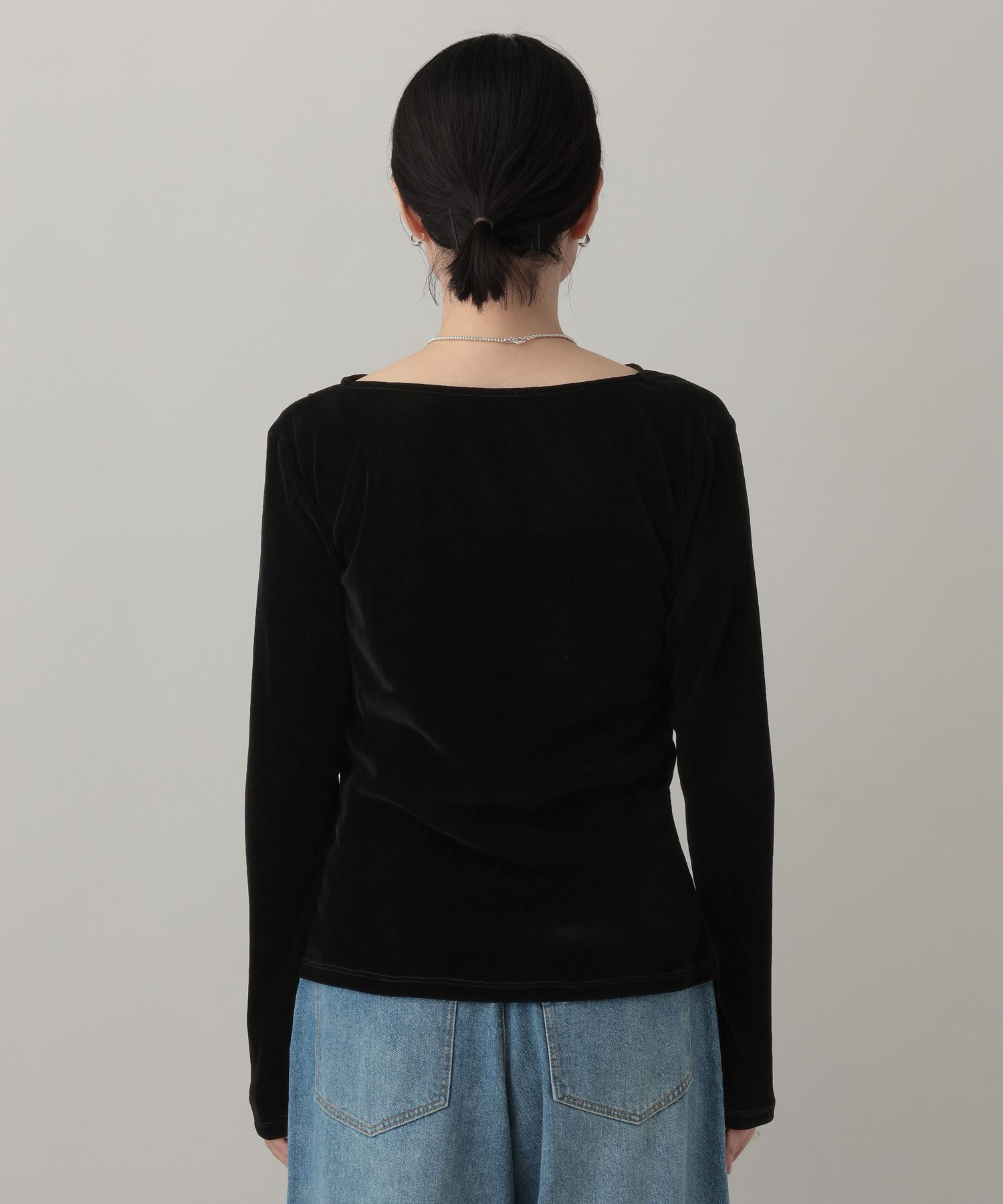 A part by 「 ドレープベロアプルオーバー_長袖」|Tシャツ・カットソー|